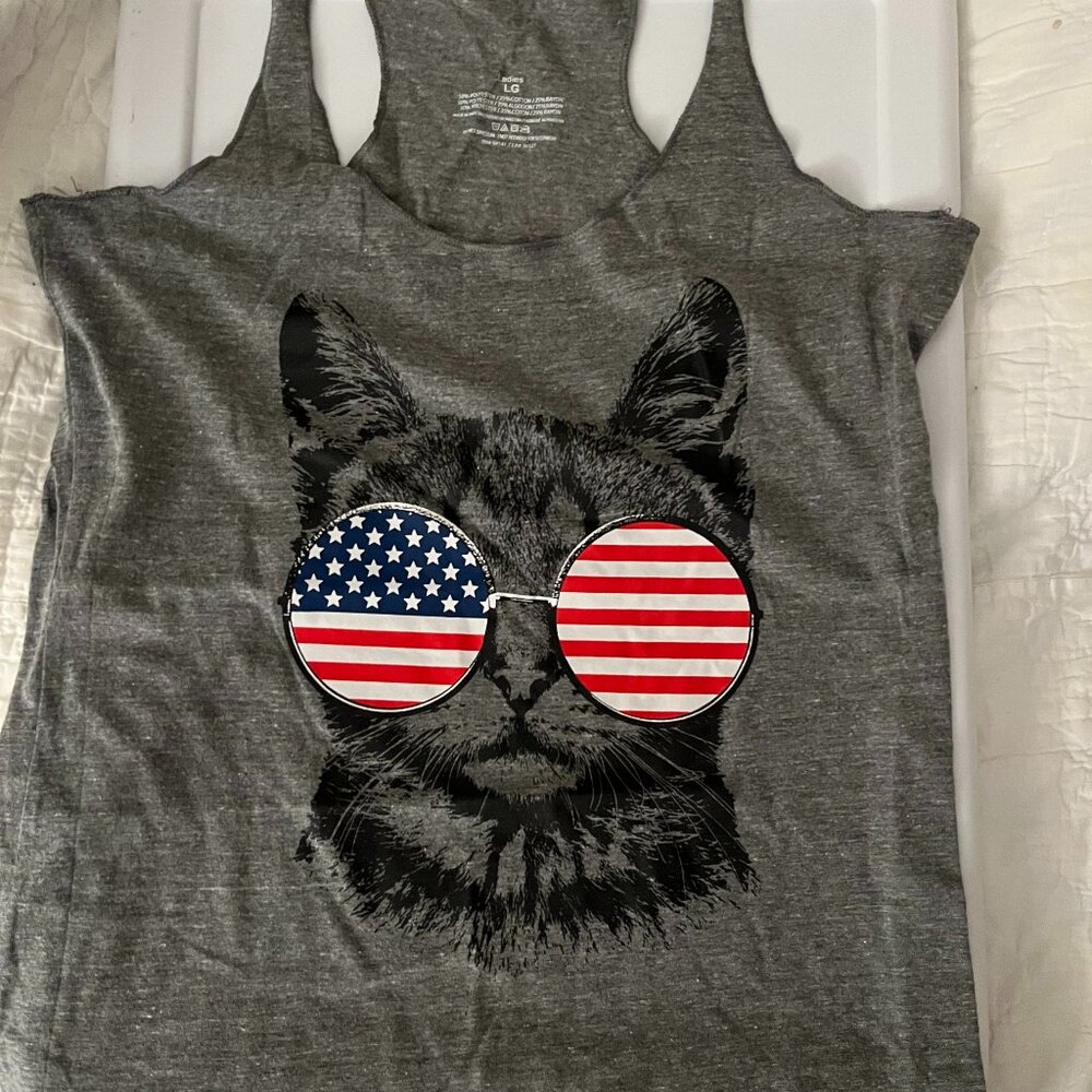 Kitty Cat Americana Tee